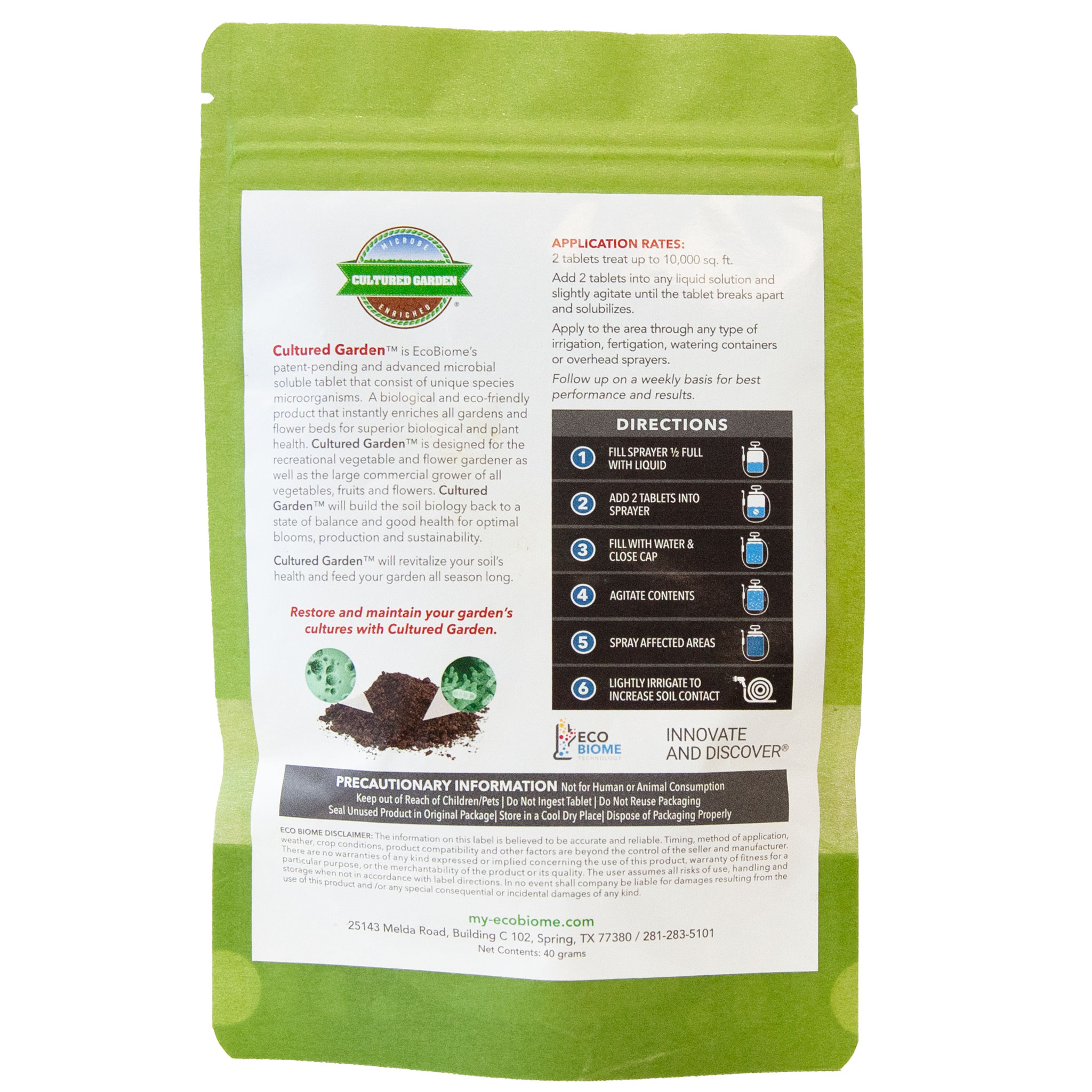 EcoBiome Cultured Earth Microbial Soil Tablets - Thumbnail 3