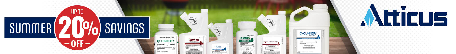 Atticus Summer Savings - Up to 20% Off Weed, Disease and Insect Control