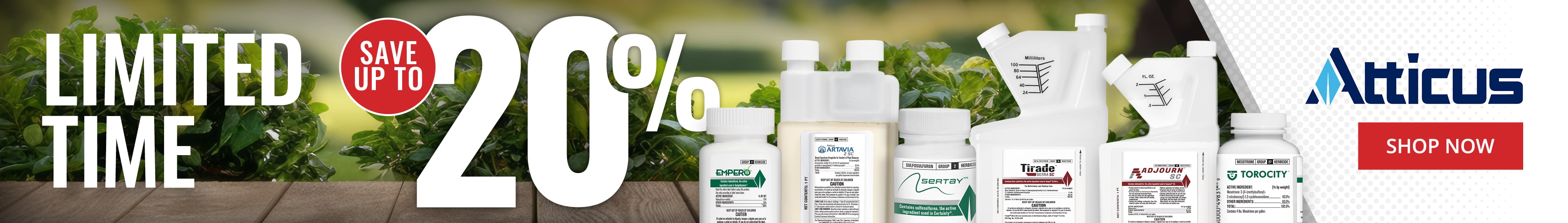 Limited Time - Up to 20% Off Select Atticus Lawn and Pest Control