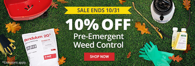 10% Off Pre-Emergent Weed Control Sale Ends 10/31