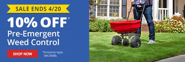 10% off Pre-Emergent Weed Control - Your Weed-Free Lawn Starts Now |SHOP NOW|