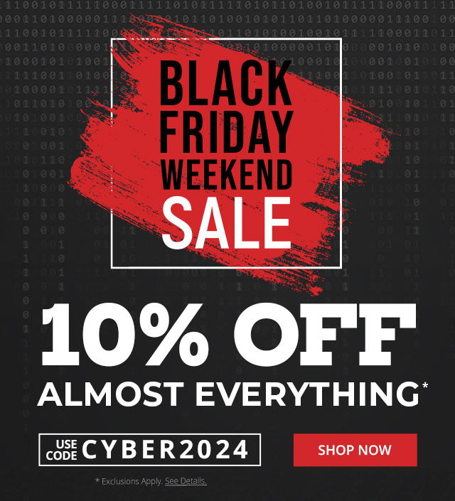 It's Black Friday - Save 10% OFF Almost Everything