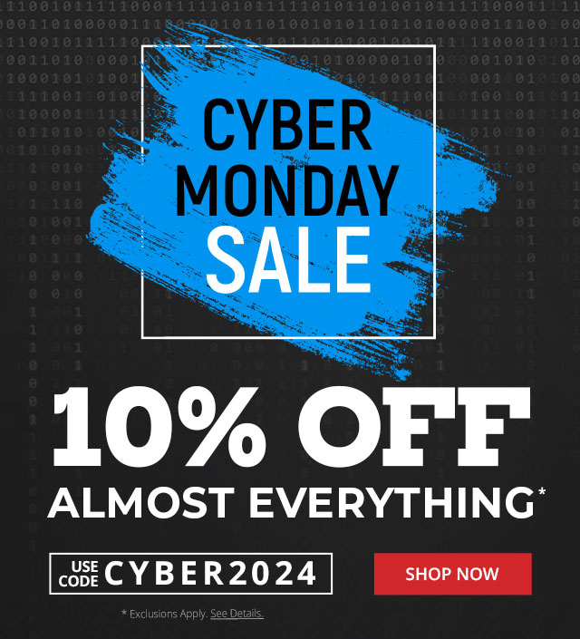 Cyber Monday - Save 10% OFF Almost Everything