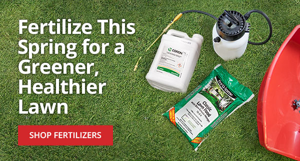 Create a healthy and green lawn this spring with fertilizers - Shop Now