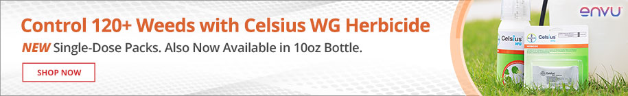 Control 120+ Weeds with Celsius WG Herbicide - Now available in 10oz Bottle & Single-Does Packs - Shop Now