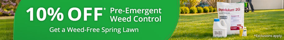 10% Off* Pre-Emergent Weed Control - Get A Weed-Free Lawn - Shop Now *Some Exclusions Apply