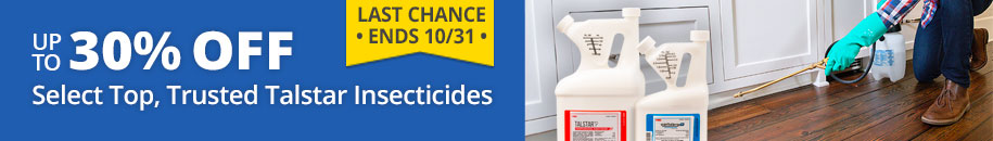 Up to 30% off Select Top, Trusted Talstar Insecticides - Last Chance  – Ends 10/31 – Shop Now