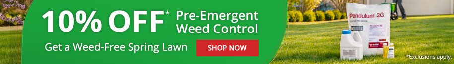 10% Off* Pre-Emergent Weed Control - Get A Weed-Free Lawn - Shop Now *Some Exclusions Apply