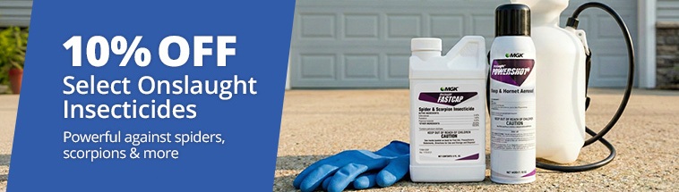 10% Off Select Onslaught - Powerful & Effective against spiders, scorpions and more - Shop Now