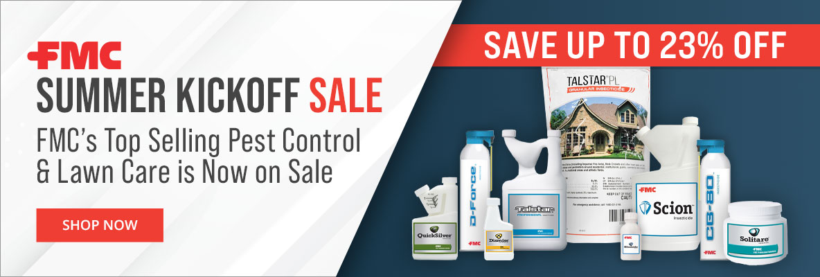 Save up to 23% FMC Summer Kickoff Sale FMC top selling pest control & lawn care is now on sale