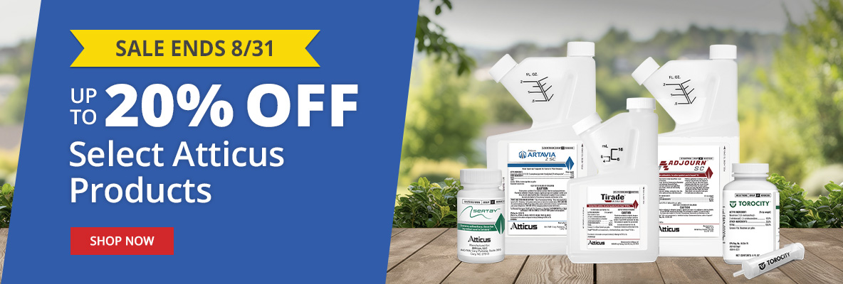 Sale ends 8/31 - Up to 20% off select Atticus Products - Limited Time Savings on Proven Lawn, Garden and Pest Control Products - shop now