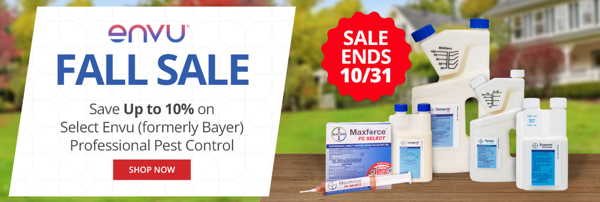 Up to 10% off Envu Fall Sale - Save up to 10% on Select Envu (Formerly Bayer) Professional Pest Control |SHOP NOW|