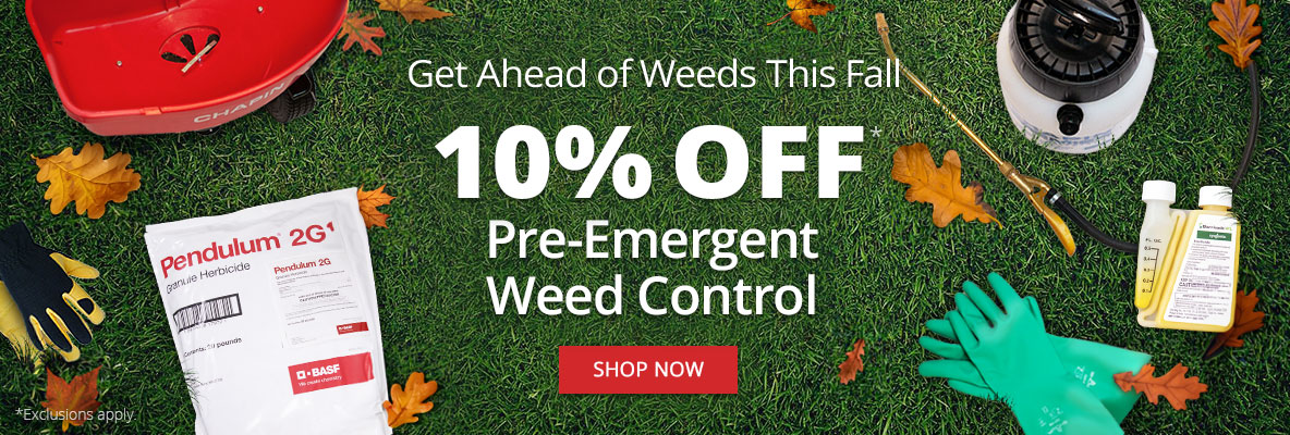 10% Off* Pre-Emergent Weed Control - Some Exclusions Apply - Shop Now