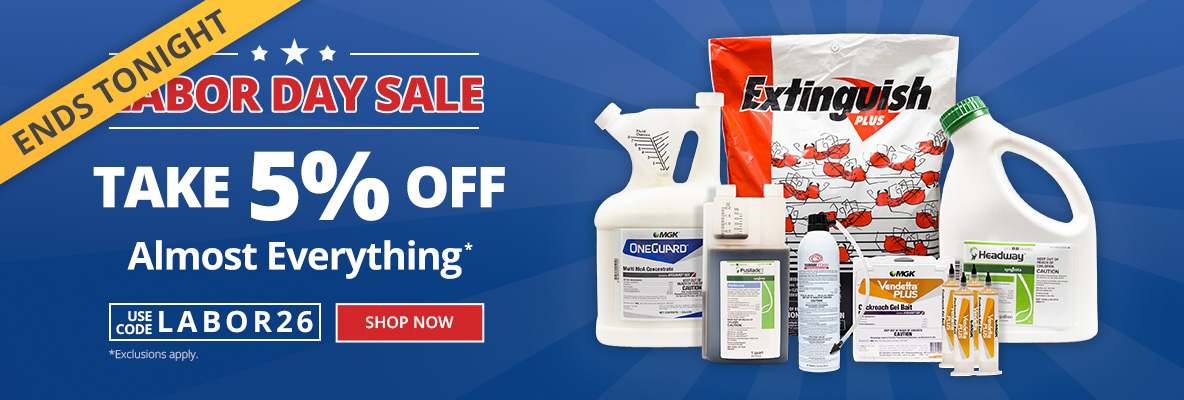 Ends Tonight - Labor Day Sale - Take 5% Off Almost Everything* - Use Code: LABOR26 *see exclusions