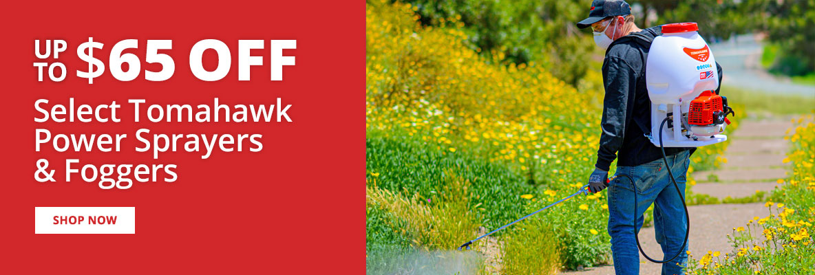 Up to $65 Off Select Tomahawk Power Sprayers & Foggers - Shop Now