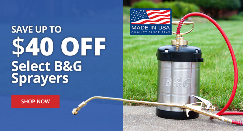 Up to $40 Off Select B&G Sprayers