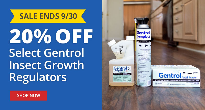 Sale Ends 9/30 - 20% Off Select Gentrol Insect Growth Regulators - Shop Now