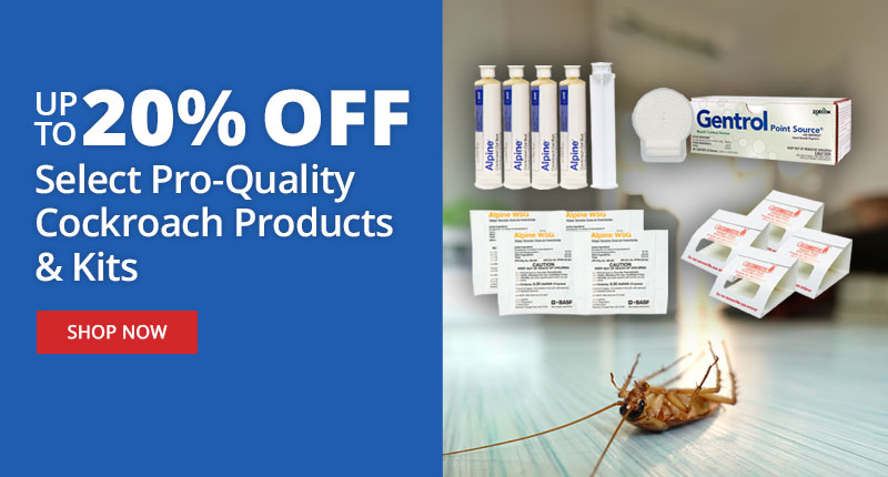 Up to 20% Off Select Pro-Quality Cockroach Products & Kits |SHOP NOW|