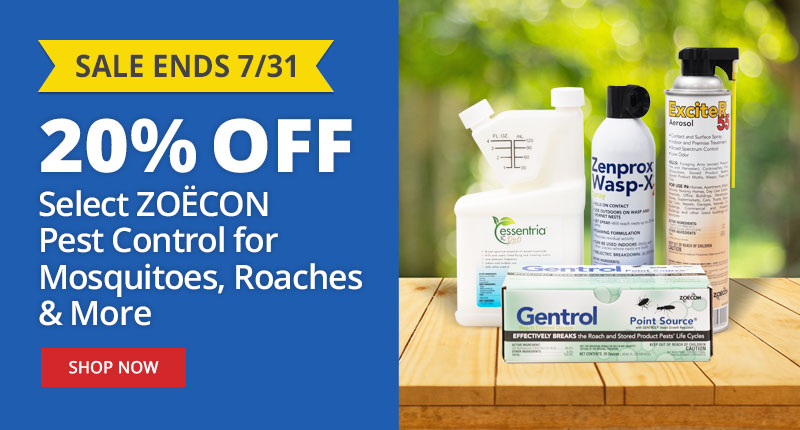 Sale Ends 7/31 - 20% Off Select ZOECON Pest Control for Mosquitos, Roaches & More - Shop Now