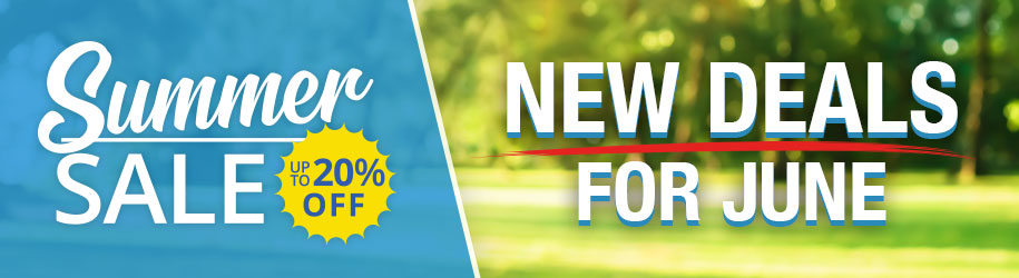 New Deals for June - Up To 20% OFF