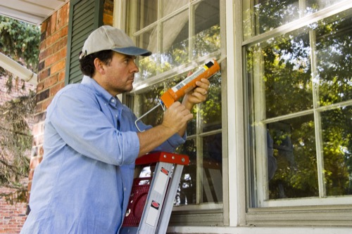 house centipede exclusion caulk treatment