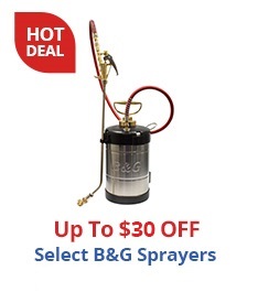 up to $30 Select B and G Sprayers