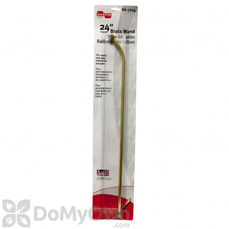 Chapin Curved Brass Extension Wand - Female 24 in. (6-7704)