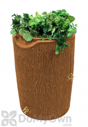 Impressions 50 Gallon Bark Rain Saver - Terra Cotta