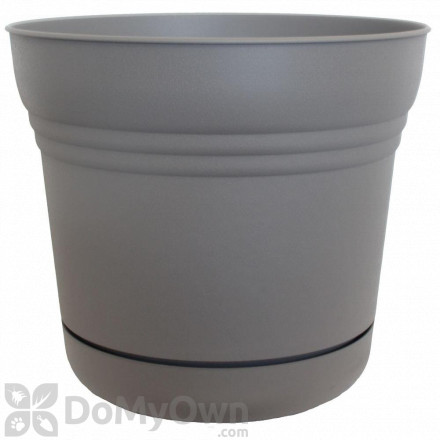 Bloem Saturn Planter 10 in. Peppercorn