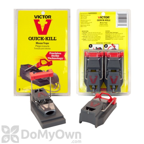 Victor Black Quick-Kill Mouse Trap - 3 Pack 