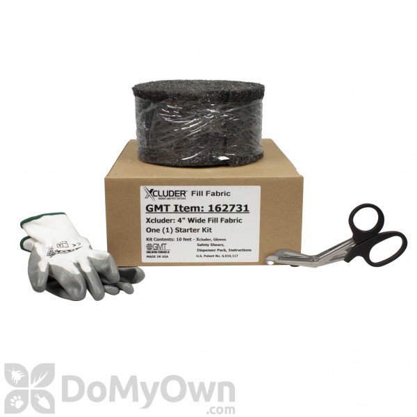 Xcluder Rodent Control Fill Fabric, Large DIY Kit, Stainless Steel Wool,  Stops Rats and Mice
