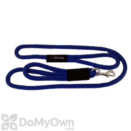 Soft Lines 2 Handled Sidewalk Safety Dog Snap Leash 1 / 2" Diameter x 10' Royal Blue