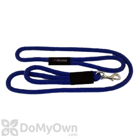 Soft Lines 2 Handled Sidewalk Safety Dog Snap Leash 3 / 8" Diameter x 10' Royal Blue