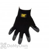 CAT Black Latex Palm String Knit Gloves