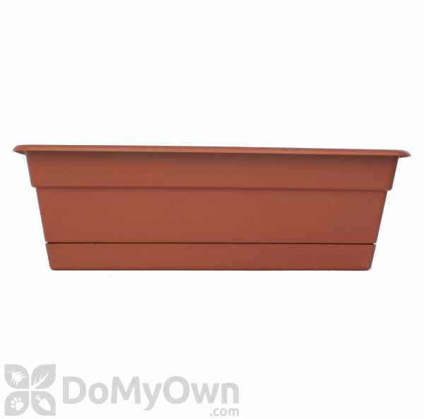 Bloem Dura Cotta Window Box 24 in. Terra Cotta