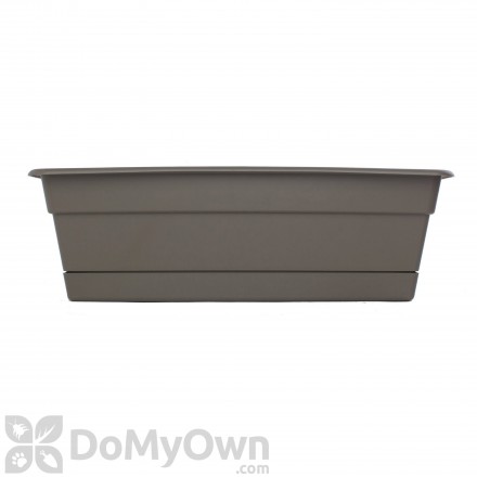 Bloem Dura Cotta Window Box 18 in. Peppercorn