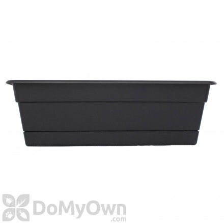 Bloem Dura Cotta Window Box 18 in. Black