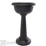 Bloem Grecian Pedestal Urn 18 in. Black