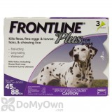 Frontline Plus Tick and Flea Treatment for Large Dogs (45 - 88 lbs)