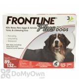 Frontline Plus Tick and Flea Treatment for Extra Large Dogs (89 - 132 lbs)