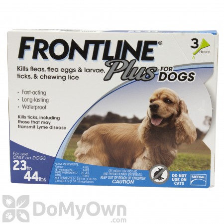 Frontline Plus Tick and Flea Treatment for Medium Dogs (23 - 44 lbs)