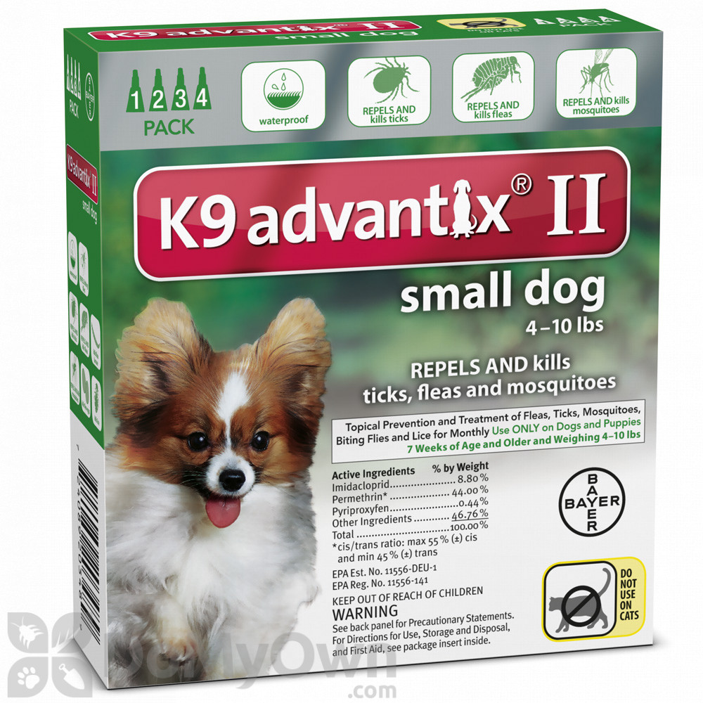 K9 Advantix II Topical Treatment For Small Dogs 0 10 Lbs 