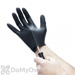 Black Lightning Disposable Nitrile Gloves - Box of 100 Large