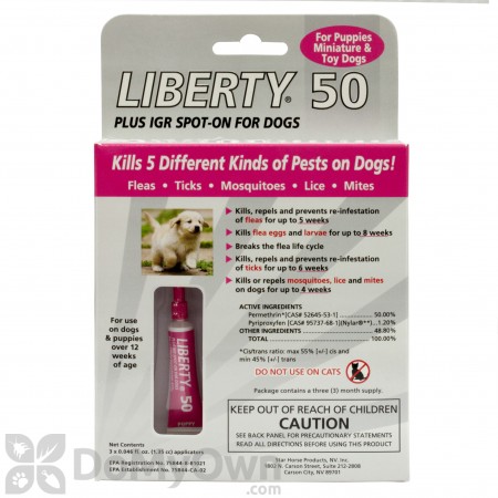 Liberty 50 Plus IGR Spot - On for Dogs 
