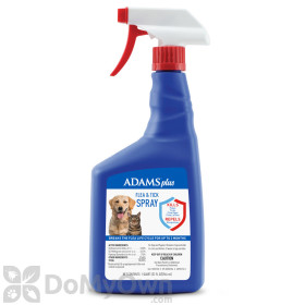 Adams Plus Flea and Tick Spray for Dogs and Cats 32 oz.