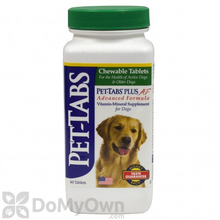 Pet-Tabs Plus AF (Advanced Formula) Supplement for Dogs