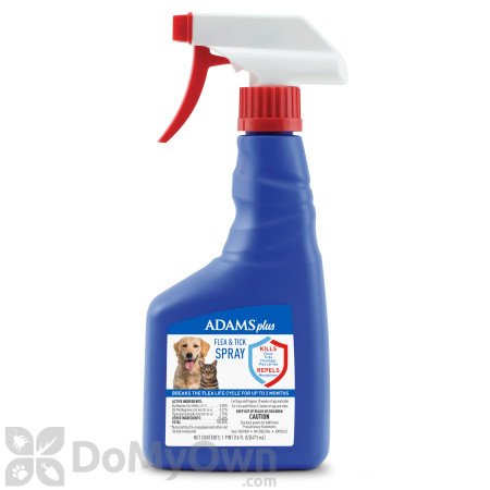 Adams Plus Flea and Tick Spray for Dogs and Cats