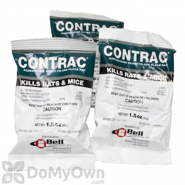 Contrac Rodent Pellet Place Packs - 174 x 1.5 oz 