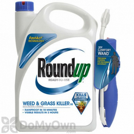 Roundup Ready-To-Use Weed & Grass Killer III with Comfort Wand 1.1 Gal.