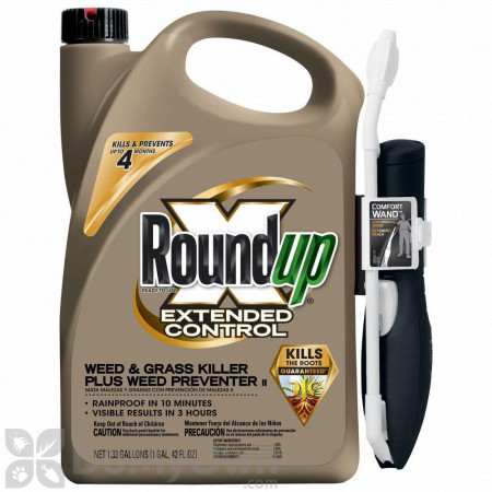 Roundup Ready-To-Use Extended Control Weed & Grass Killer Plus Weed Preventer II with Comfort Wand - 1.33 Gallon